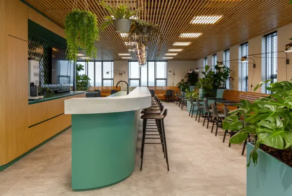 Werkcafé voor werken, ontmoeten en lunchen bij Flux Partners