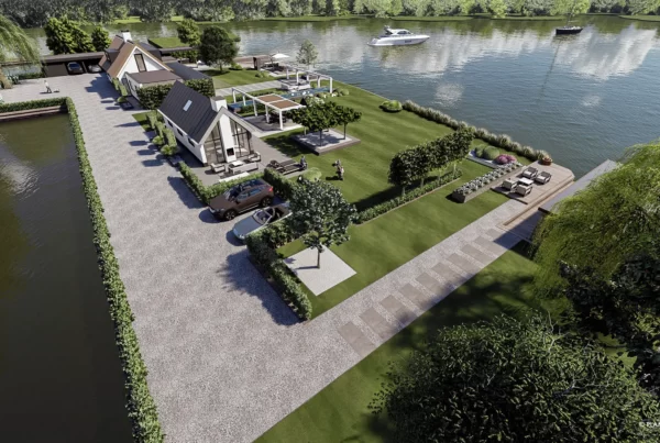 birdview van tuinontwerp in Aalsmeer - - Interieurarchitect Plamen van Dijk