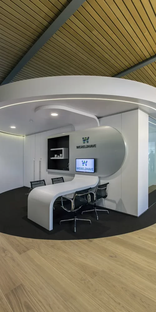 interieurontwerp informeel overleg entree - kantoor Wereldhave