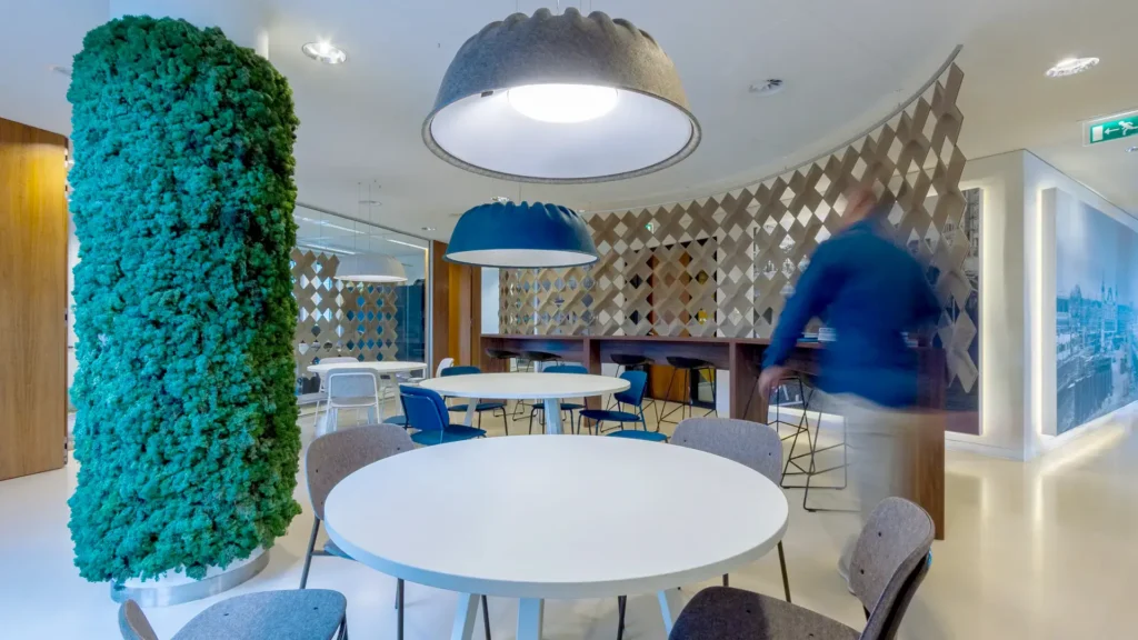 Plamen van Dijk | Design Studio – interieurarchitect entreegebied met akoestische producten