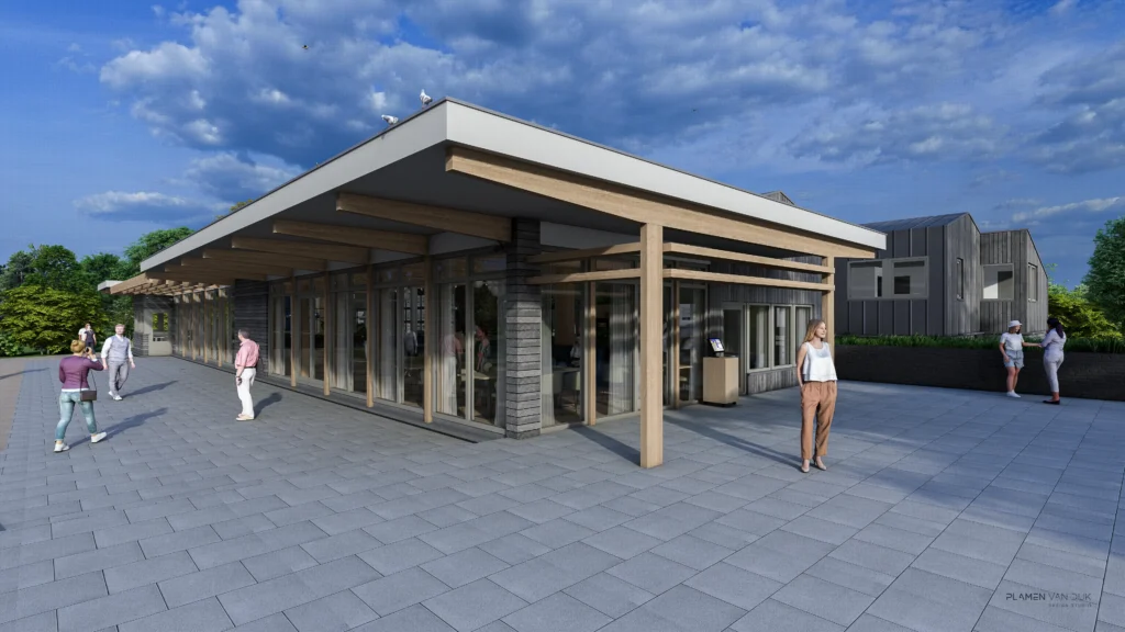 impressie terras golfclub de hoge kleij