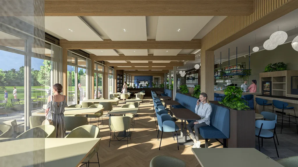 Plamen van Dijk | Design Studio - restaurantgedeelte clubhuis