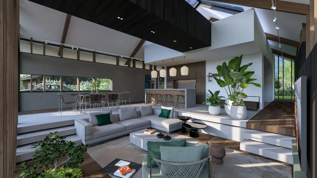 Plamen van Dijk | Design Studio - interieurontwerp zitkuil met niveauverschillen