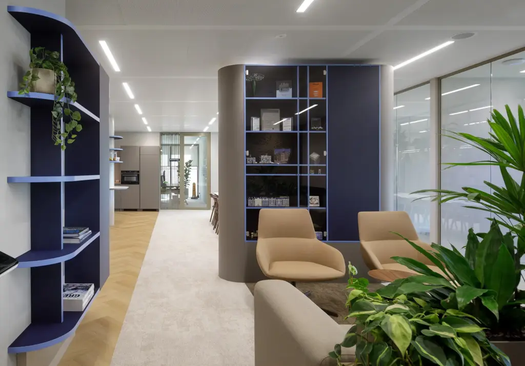 kantoorinrichting met lounge corner